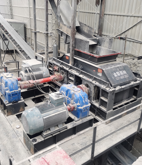 鵝卵石制砂生產線使用對輥制砂機